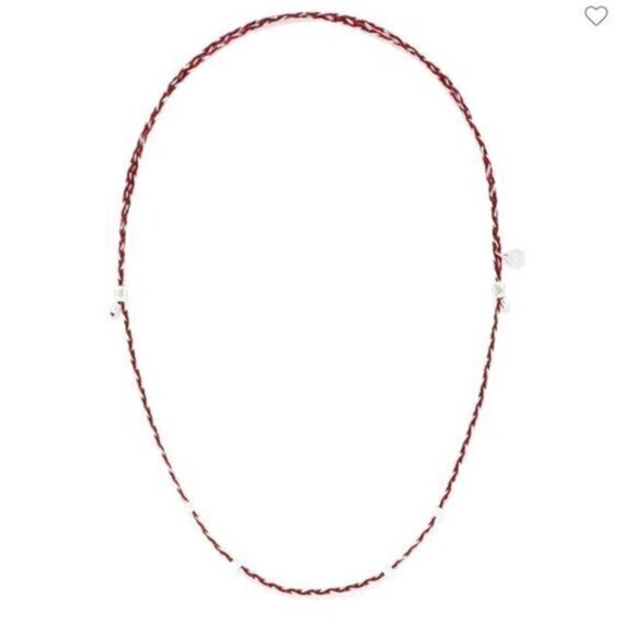 Alex and Ani Red + Grey Precious Threads Necklace New With Tags - Picture 1 of 5